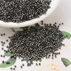 (DB0026) Металлической Стальной Ирис Бусины miyuki delica, цилиндр, японский бисер, 11/0, (дБ 0026) металлическая ирис, 1.3x1.6 мм, Отверстие: 0.8 мм, о 2000 шт / бутылка, 10 г / бутылка