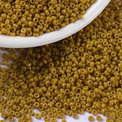 (RR4456) Дуракоат Окрашенный Непрозрачный Хоторн Миюки круглые бусины рокайль, японский бисер, (rr 4456) крашеный дюракоут непрозрачный боярышник, 15/0, 1.5 мм, Отверстие : 0.7 мм , около 27777 шт / 50 г