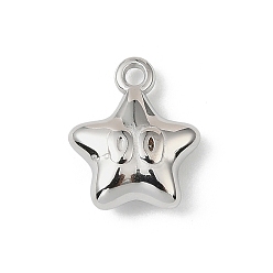 Звезда 304 прелести нержавеющей стали, без никеля , звезда, 13.5x11x4.5 мм, отверстие : 1.6 мм