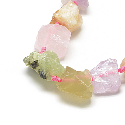 Другие Кварцы Природного кварца нитей бисера, самородки, 10~27x17~33x17~33 мм, отверстие : 2~2.5 мм, около 12~15 шт / нитка, 15.7 дюйм