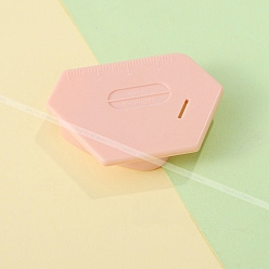 Pink Швейные инструменты из абс-пластика, с магнитным, розовые, 67x40x10 мм