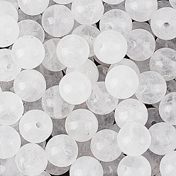 Белый Нефрит 120 шт. круглые бусины из натурального белого нефрита, 6 мм, отверстие : 1 мм