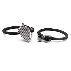 Черный Цвет Металла Резинки для волос, с железными выводами для эмали, клубника, металлический черный , 12 мм, 30 шт / комплект