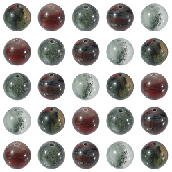 Гелиотроп 2 нити из натуральных африканских бусин из кровавика, бусины из гелиотропа, круглые, 8~9 мм, отверстие : 0.8 мм, около 43 шт / нитка, 14.9 дюйм (38 см)