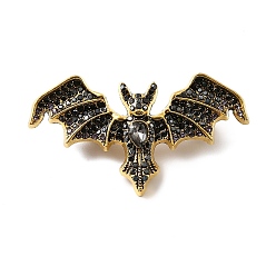 Реактивный Самолет Брошь из ретро сплава со стразами, изысканная булавка на лацкан для женщин, летучая мышь, струя, 28x50 мм