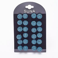 207_Монтана Подарок для валентина для нее, 925 серьги из стерлингового серебра австрийского хрусталя, мяч серьги, круглые, 207 _montana, 4 мм