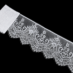 Белый 1шт. кружевная отделка из спандекса, белые, 7-1/2 дюйм (190 мм), около 3.28 ярдов (3 м) / комплект