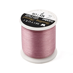 Flamingo MIYUKI Nylon Beading Thread for Seed Beads, Flat, Flamingo, 0.15x0.1mm, about 54.68 Yards(50m)/Roll
