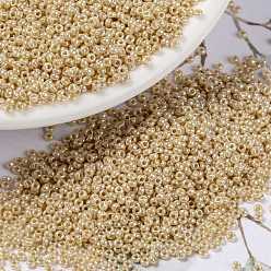 (RR442) Opaque Pear Luster MIYUKI Round Rocailles Beads, Japanese Seed Beads, (RR442) Opaque Pear Luster, 15/0, 1.5mm, Hole: 0.7mm, about 5555pcs/bottle, 10g/bottle