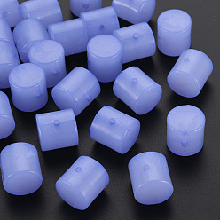 Medium Slate Blue Imitation Jelly Acrylic Beads, Column, Medium Slate Blue, 14.5x14.5mm, Hole: 1.8mm, about 200pcs/500g