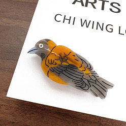 Оранжевый Заколки для волос в форме когтей из ацетата целлюлозы, аксессуары для волос для женщин и девочек, орел, оранжевые, 96 мм