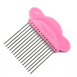 Ярко-Розовый Бумага рюш расчески, инструмент для рукоделия из бумаги своими руками, аксессуар для создания петель, для макраме, ярко-розовый, 10x10 см