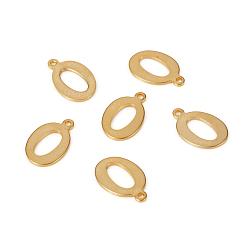 Letter O 201 подвески из нержавеющей стали, лазерная резка, буквы, золотые, letter.o: 14x9x1.2 мм, отверстие : 1 мм