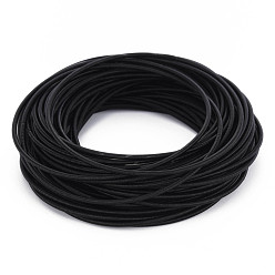 Черный Весенние браслеты, минималистские браслеты, стальная французская проволока каркасная проволока, для штабелируемого ношения, чёрные, 12 датчик, 1.6~1.9 мм, внутренний диаметр: 58.5 мм