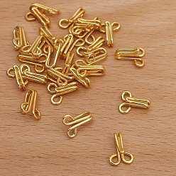 Золотой Латунные фурнитура для волос, пони крючок, аксессуары для украшения хвоста, ножницы, золотые, 11x8 мм