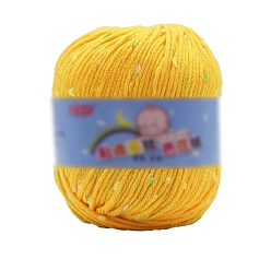 Желтый Полиэфирная пряжа, твидовая пряжа, для свитера-шапки, для вязания крючком принадлежности, желтые, 2 мм, около 85.30 ярдов (78 м) / моток