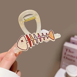 Разноцветный Пластиковые зажимы когтя волос, аксессуары для волос для женщин и девочек, красочный, 80 мм