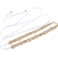 Золотистый Свадебный пояс для свадебного платья, с кристально горный хрусталь, золотые, 105.31 дюйм (267.5 см)