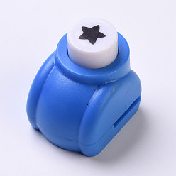 Случайный Цвет Пластиковые наборы для пунша для скрапбукинга и бумажных промыслов, бумажные формочек, звезда, случайный один цвет или случайный смешанный цвет, 33x26x32 мм