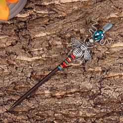 Bees Палочки для волос из дерева, аксессуары для волос для женщин и девочек, Пчелы, 250x100 мм