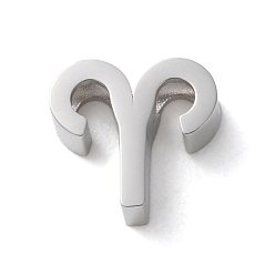 Овен Созвездие 304 подвески из нержавеющей стали, Овен, 8x9x3 мм, отверстие : 2 мм