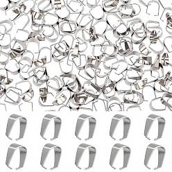 Нержавеющая Сталь Цвет 200шт 304 защелка из нержавеющей стали на дужках, цвет нержавеющей стали, 10x7x5 мм