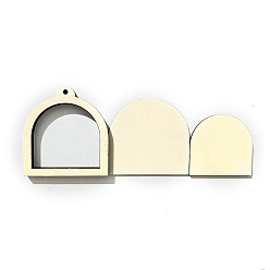 Arch Деревянные пяльцы для вышивания крестиком, вышитая рамка дисплея, аксессуары для швейных инструментов, арка, 52x50 мм