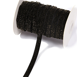 Кокосово-Коричневый Односторонние бархатные ленты с блестящей пудрой, аксессуары для одежды, кокосового коричневый, 3/8 дюйм (10 мм), 100 ярдов / ролл