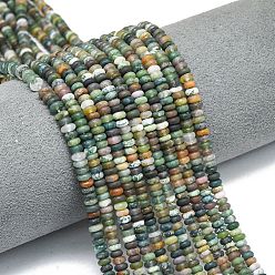 (RRHB277) Кристалл на подкладке из медово-бежевого цвета Природного индийского агата бисер нитей, матовые, рондель, 4x2 мм, отверстие : 0.9 мм, около 167~173 шт / нитка, 15.16''~15.35'' (38.5~39 см)