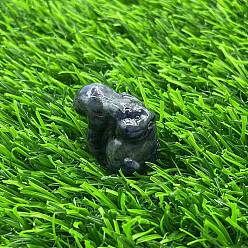 Синий Авантюрин Окрашенный и нагретый натуральный авантюрин синего цвета резная статуэтка белки украшение для дома, Статуэтки по фен-шуй для украшения домашнего офиса, 30 мм