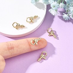 Real 18K Gold Plated SHEGRACE Brass Lobster Claw Clasps, Lead Free & Cadmium Free & Nickel Free, Real 18K Gold Plated, 13x7x4mm, Hole: 1mm