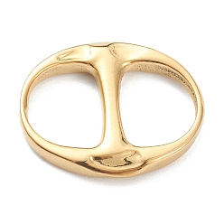 Золотой 304 пряжки из нержавеющей стали, Плоско-овальные, золотые, 21.5x18x3 мм