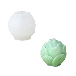 Белый Суккулентное растение свечи своими руками силиконовые формы, пищевой силикон, изготовление украшений, для изготовления свечей, белые, 73x73x32 мм