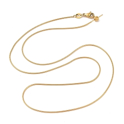 Золотой Вакуумное покрытие pvd 304 ожерелье из нержавеющей стали в виде змеиной цепи, булавками, золотые, 20.16 дюйм (51.2 см), 1 мм