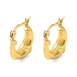 Цветок Серьги из 304 нержавеющей стали, драгоценности врага женщины, реальный 18 k позолоченный, цветок, 18x6 мм