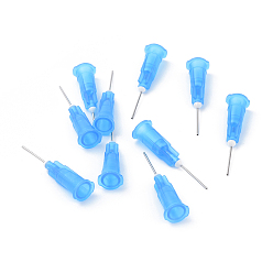 Light Sky Blue Plastic Fluid Precision Blunt Needle Dispense Tips, Light Sky Blue, 7.5x6.5x29.5mm, Inner Diameter: 4mm, Pin: 0.6mm