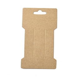 None Открытки с заколками для волос из крафт-бумаги, карты-держатели бантов для волос, аксессуары для волос, никто, 11.5x6.6x0.03 см, отверстие : 24.5x8.5 мм