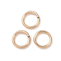 Real 14K Gold Filled 1/20 14k открытые соединительные кольца с золотым покрытием, круглый отрезок, покрытый желтым золотом, real 14 k золото заполнено, 18 датчик, 7x1 мм, внутренний диаметр: 5.2 мм