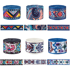 (52) Непрозрачная лаванда 6шт. 6 цвета полиэфирные ленты, для украшения одежды, разноцветные, 1-1/2 дюйм (38 мм), около 2 ярдов / шт, 1 шт / цвет