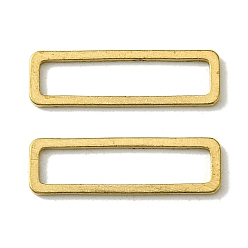 Без Покрытия Латунные соединительные колечки, без кадмия, без никеля и без свинца, прямоугольные, сырой (без покрытия), 6x20x1 мм, внутренний диаметр: 4x18 мм