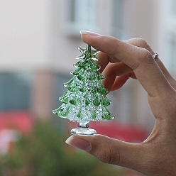 Зеленый Рождественские украшения в стиле лэмпворк, для украшения дома, зелёные, 75 мм