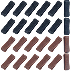 (52) Непрозрачная лаванда 40шт. 2 цвета TPU петли-держатели, пряжка мужского ремня, прямоугольные, разноцветные, 43x12x9.5 мм, 20 шт / цвет