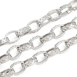 Нержавеющая Сталь Цвет 304 Роло цепи из нержавеющей стали, несварные, с катушкой, цвет нержавеющей стали, 10.3x7.2x3 мм