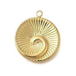 Другие Подвески из нержавеющей стали 304, золотые, раковина, 18.5x16x2.5 мм, отверстие : 1.6 мм