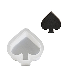 Сердце Силиконовые формы, формы для литья смолы, белые, сердце, 85x81x26 мм