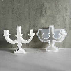 Белый Силиконовые формы, украшения для подсвечников, поделки из эпоксидной смолы, белые, 125x146x23 мм, внутренний диаметр: 115x135 мм