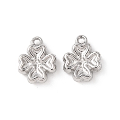 Клевер 304 прелести нержавеющей стали, цвет нержавеющей стали, клевер, 12x10x3 мм, отверстие : 1.2 мм