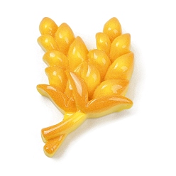 Другие Тема "урожай на ура" непрозрачные смоляные кабошоны, цвет пшеницы, 31x21x8.5 мм