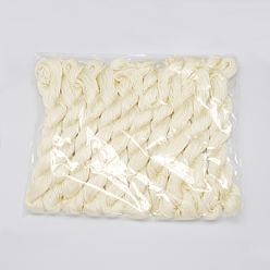 Light Goldenrod Yellow Nylon Thread, Nylon Jewelry Cord for Custom Woven Bracelets Making, Light Goldenrod Yellow, 1mm, about 26.24 yards(24m)/bundle, 10bundles/bag, about 262.46 yards(240m)/bag