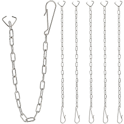 Нержавеющая Сталь Цвет 304 цепочка для туалетной заслонки из нержавеющей стали, для сливного клапана заглушка для остановки воды, аксессуары для ванной, цвет нержавеющей стали, 240 мм, 6 шт / комплект